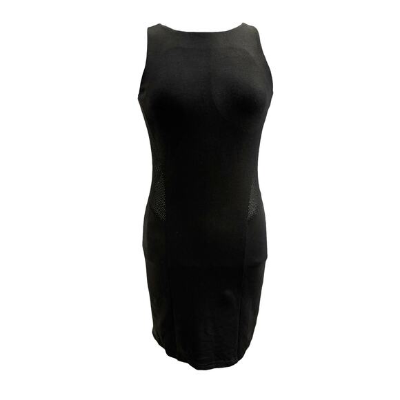 NWT Revolve Krisa Black Bodycon Mini Dress See Through Panels XS Sexy Classy - Picture 3 of 7
